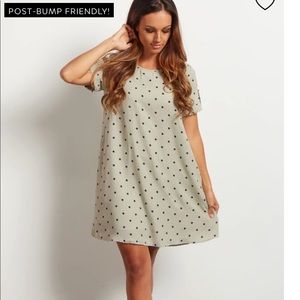 Sage polka dot dress